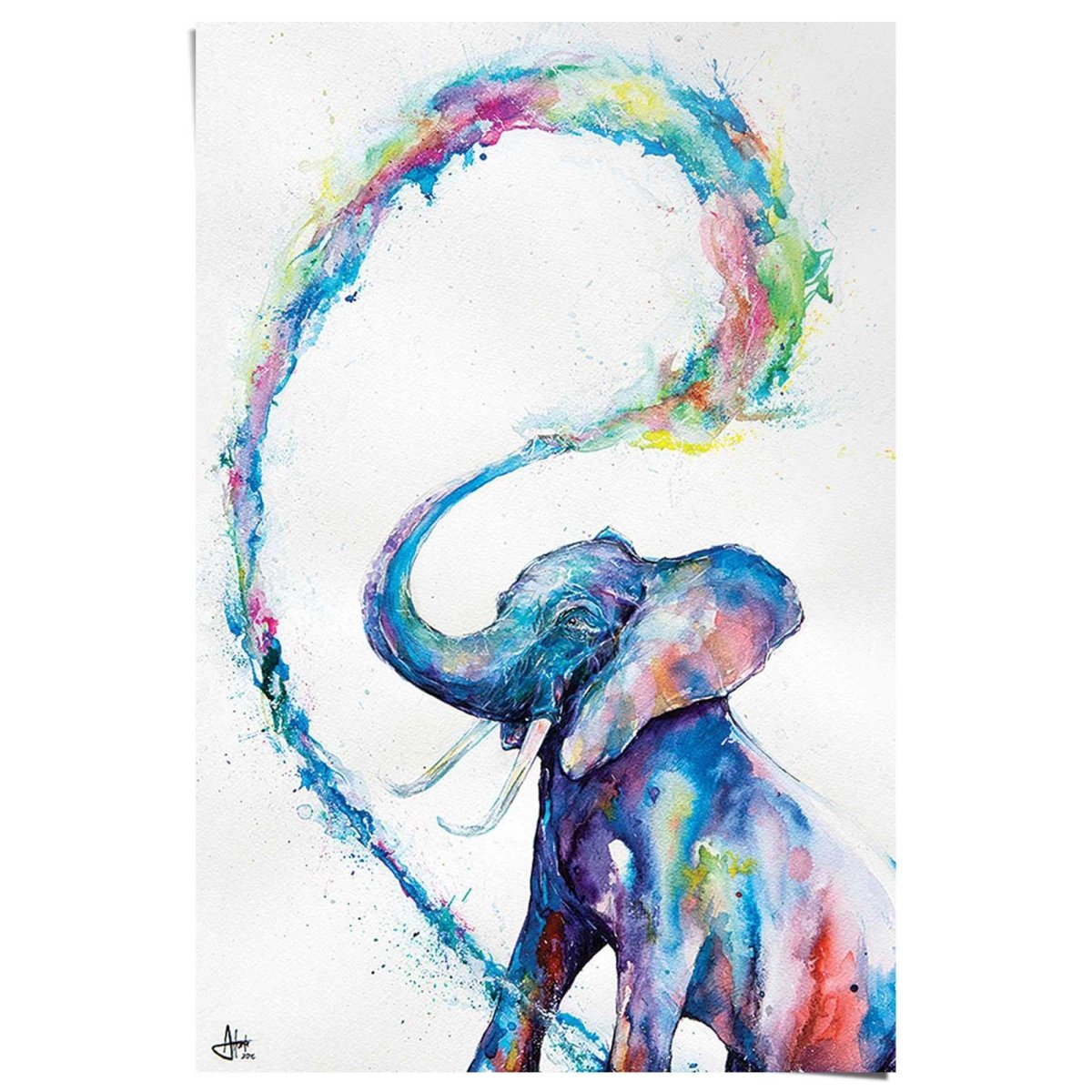 Poster Olifant 91,5x61 - Reinders