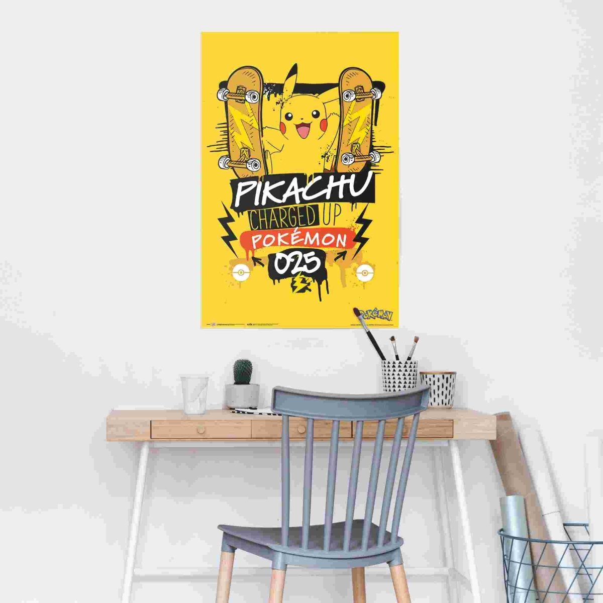 Poster Pokemon - pikachu charged up 025 91,5x61 - Reinders