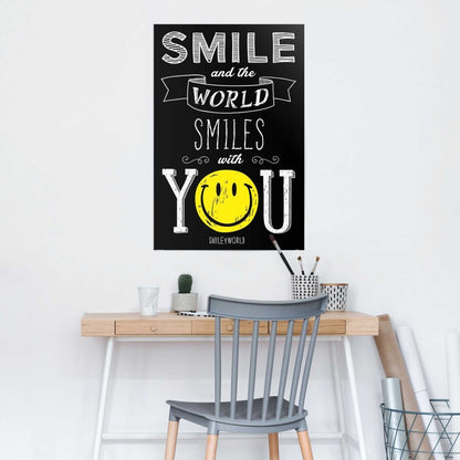 Poster Smiley - world smiles with you 91,5x61 - Reinders