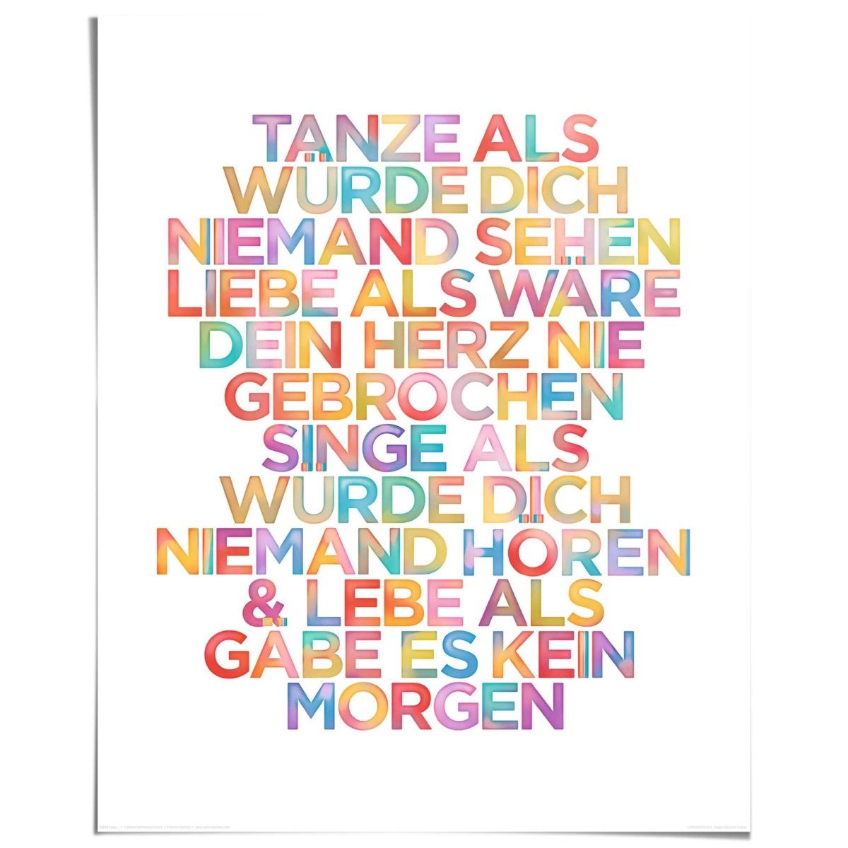 Poster Tanze... 50x40 - Reinders