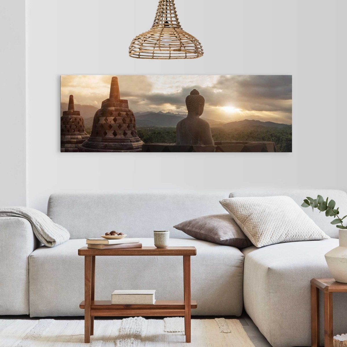 Schilderij Borobudur 52x156 - Reinders