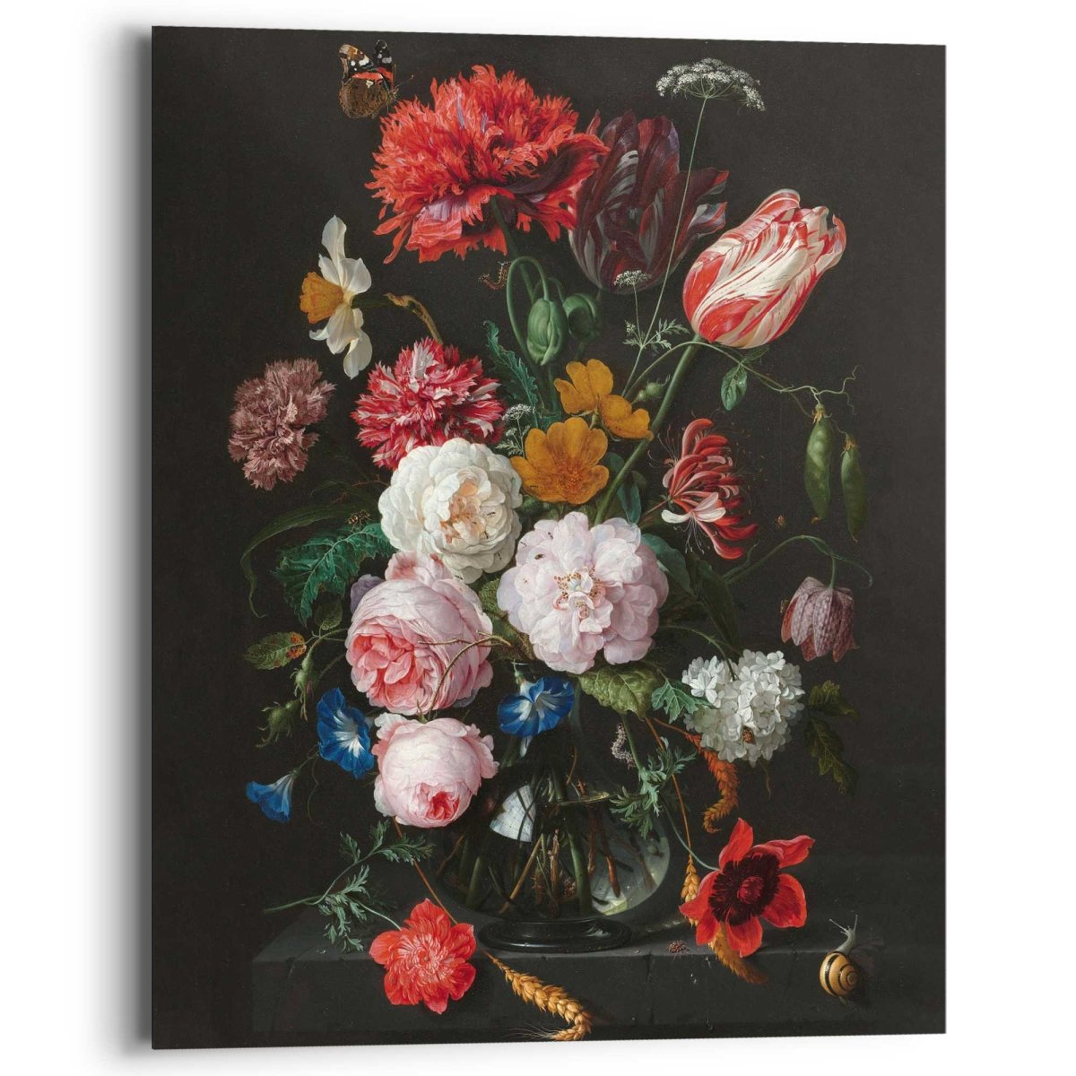 Schilderij De Heem Stilleven met bloemen 50x40 - Reinders