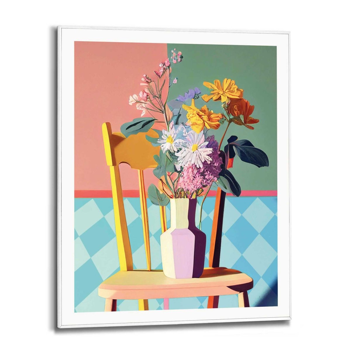 Schilderij Floral Chair 50x40 - Reinders