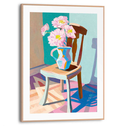 Schilderij Flower Chair 40x30 - Reinders