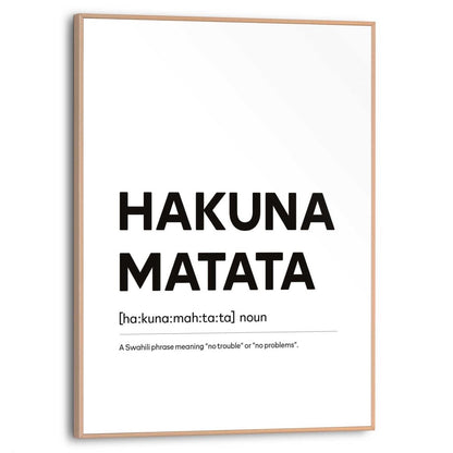Schilderij Hakuna Matata 40x30 - Reinders