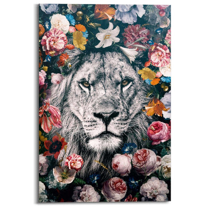 Schilderij Jungle leeuw 90x60 - Reinders