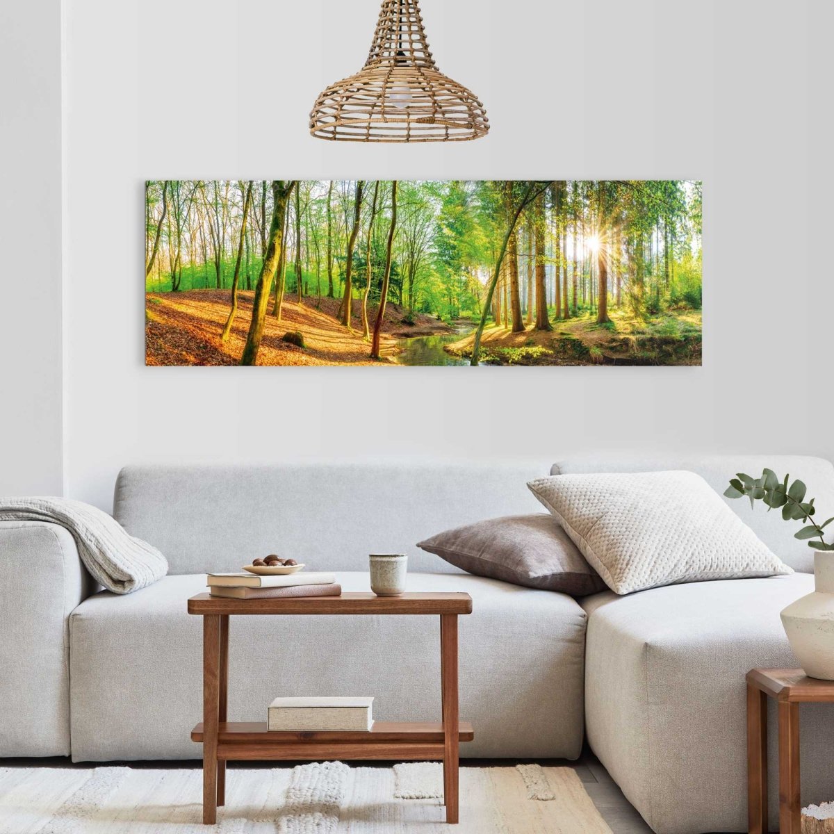 Schilderij Lentebos 1 52x156 - Reinders