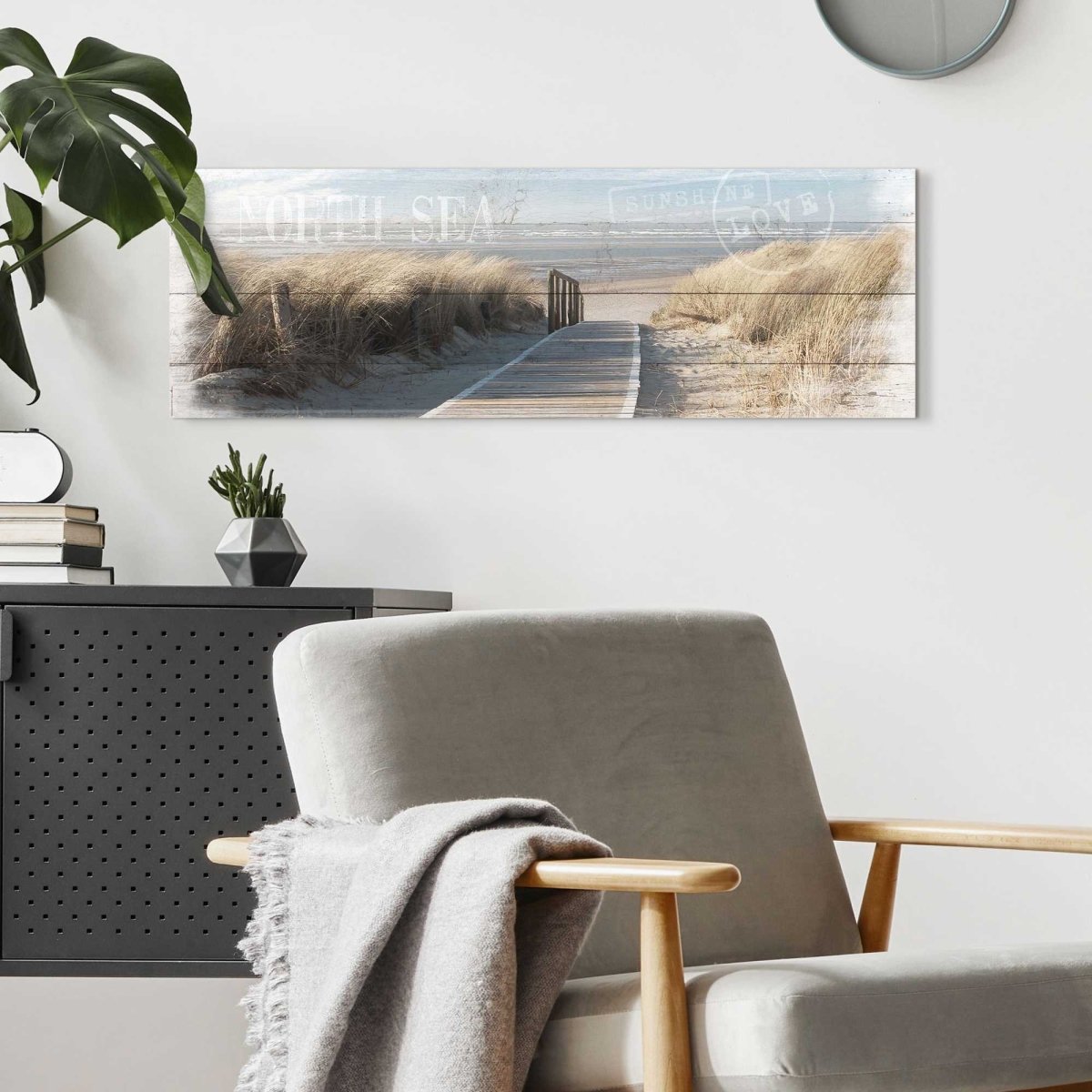 Schilderij Noordzee duinen 30x90 - Reinders