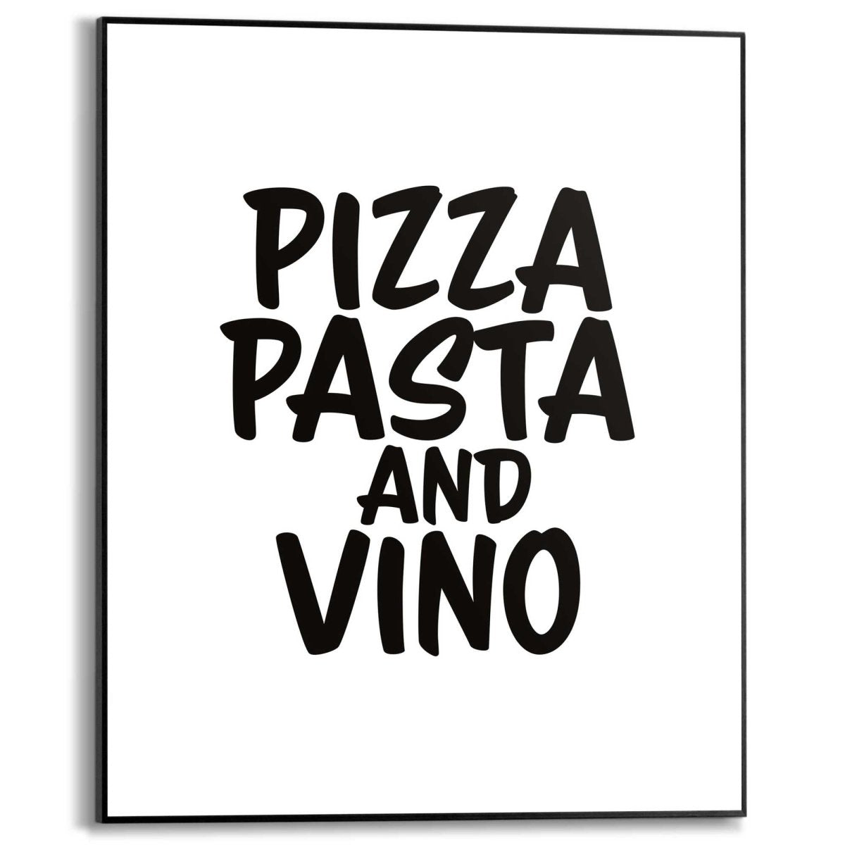 Schilderij Pizza, Pasta and Vino 50x40 - Reinders