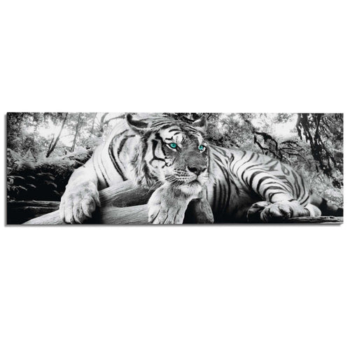 Wandbild Tigerblick 52x156