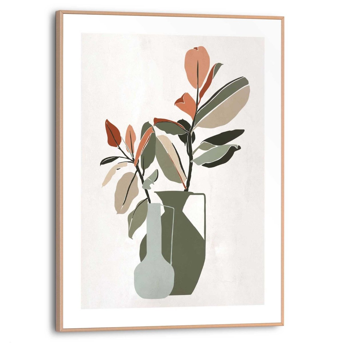 Schilderij Vaas met bloemen 40x30 - Reinders