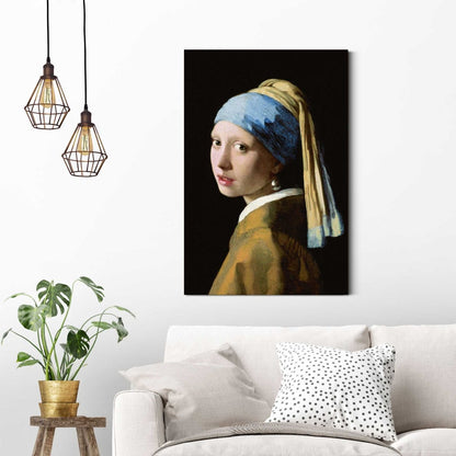 Schilderij Vermeer Meisje met de parel 90x60 - Reinders