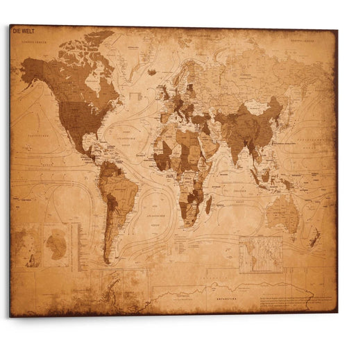 Wandbild Weltkarte 40x50