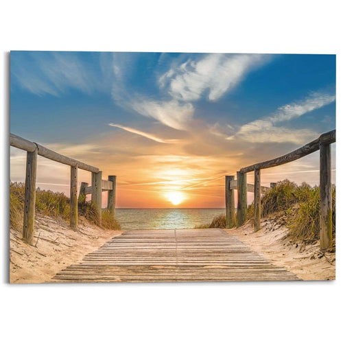 Wandbild Sonnenuntergang am Strand 100x140