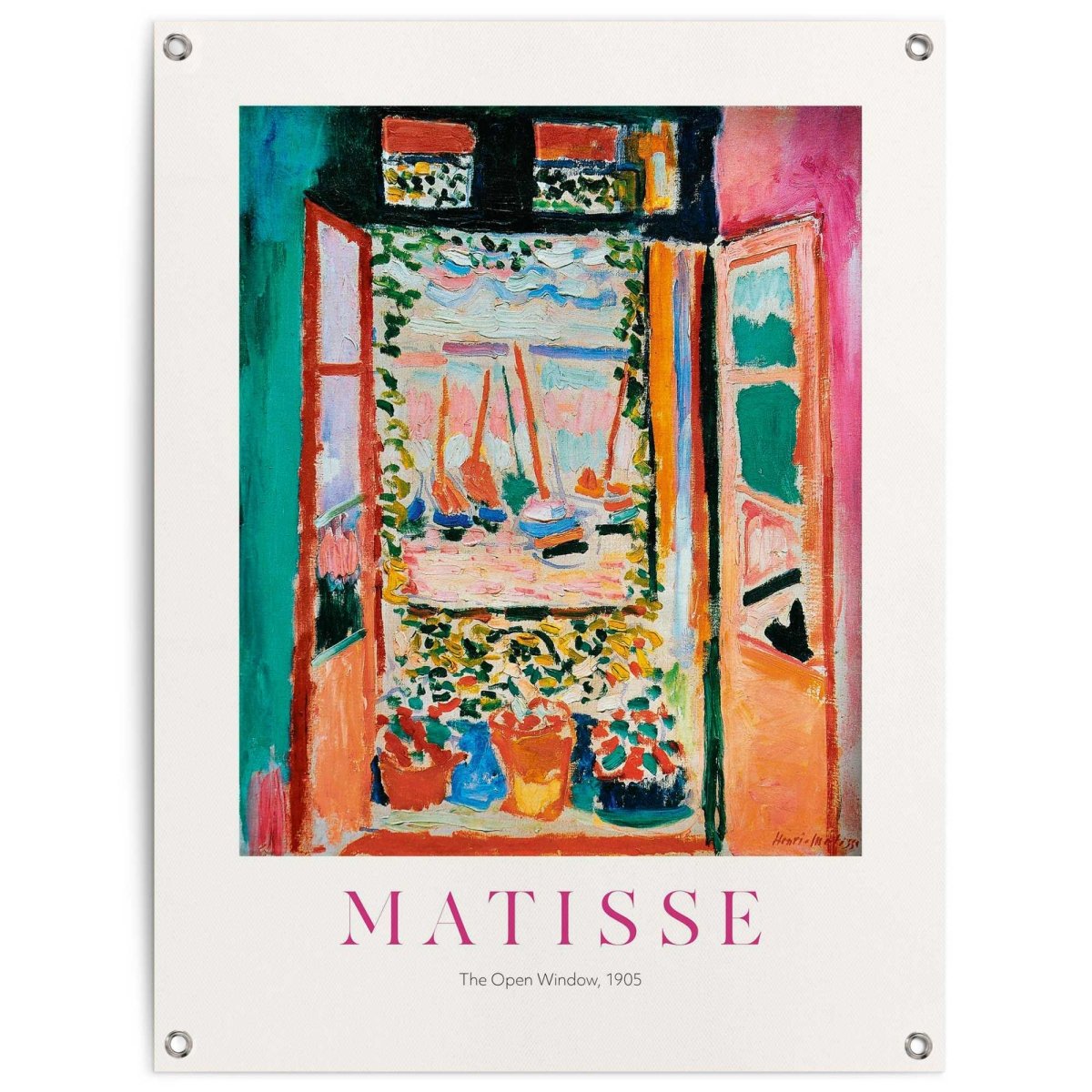 Tuinposter Henri Matisse Window 80x60 - Reinders