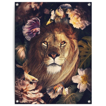 Tuinposter Jungle Lion 80x60 - Reinders