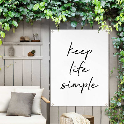 Tuinposter Keep life simple 80x60 - Reinders