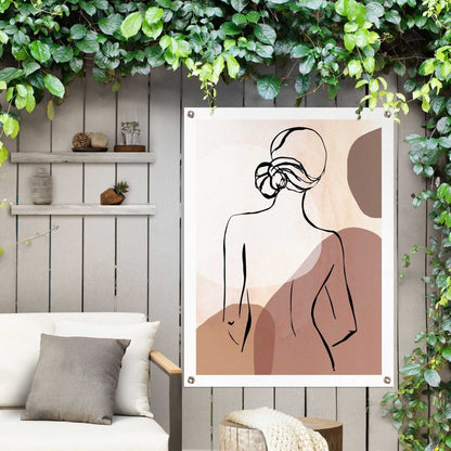 Tuinposter Vrouw 80x60 - Reinders