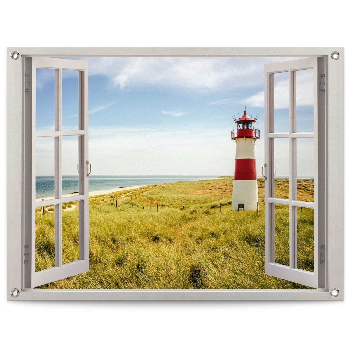 Tuinposter Vuurtoren uitzicht 60x80 - Reinders