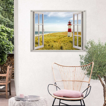 Tuinposter Vuurtoren uitzicht 60x80 - Reinders