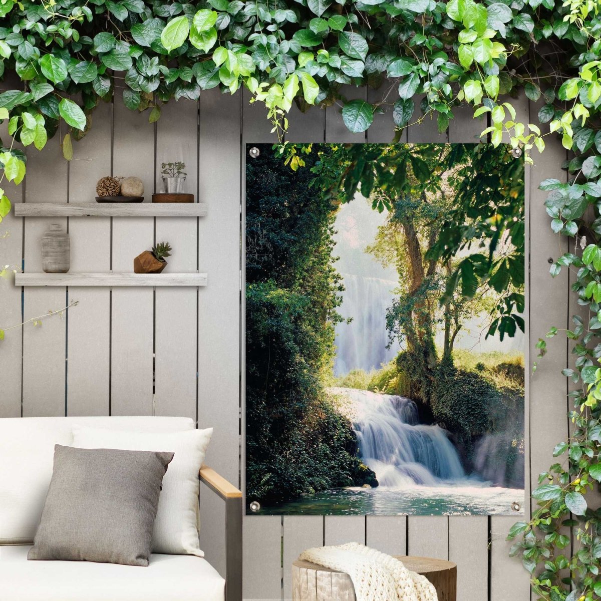 Tuinposter Waterval 80x60 - Reinders