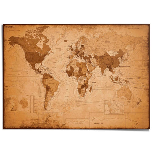 Giant Poster XXL Weltkarte 100x140